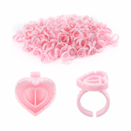 HEART SHAPED DISPOSABLE GLUE RINGS